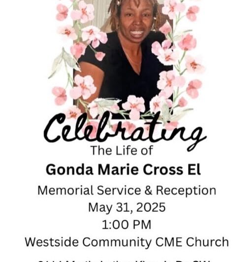 Gonda Marie Cross El : A proud gruaduate and also a longtime respected principal in clarkdale high school : Who passed away on May 12
